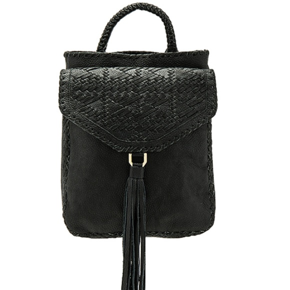 Cleobella Handbags - Cleobella Leather Black Backpack - 'On My Side'